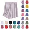 thumbnail image 1 of Womens Shorts JIANLAI Plus Size Elastic Waist Drawstring Summer Beach Shorts with Pockets XL-3XL Beige, 1 of 5