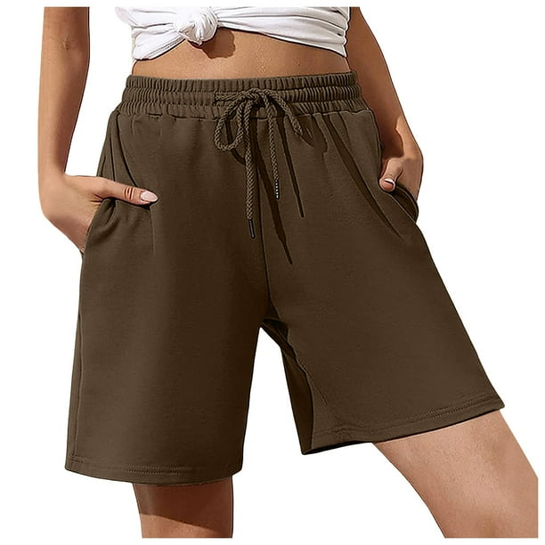 Womens Shorts Leisure Solid Color Sports Shorts Summer Jogging Drawstrings Shorts Bottoms Training Walmart Business Supplies