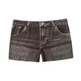 thumbnail image 1 of Womens Shorts Lightweight Breathable Jeans Summer Mid Stretchy Denim Butt Lifting Slimming Ripped Shorts for Women Coffee L, 1 of 7
