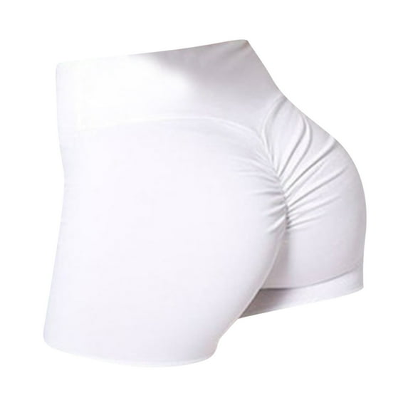 Womens Shorts Plus Size Sexy Ruched Lifting Gym Shorts High Waisted Booty Yoga Shorts Workout Running Twerking Daisy Dukes Shorts Fitness Dailywear Shorts