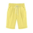 thumbnail image 1 of Womens Shorts Plus Size Solid Casual Knee Length Pants,5XL ,Adult clearance clothes under $10.00, 1 of 6