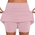 thumbnail image 1 of Womens Shorts Skorts Mid Waist Skort Active Skirt Summer Casual Beach Shorts with Pockets S-5XL, 1 of 7