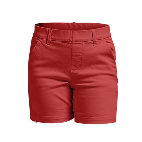Womens Shorts Stretch Twill Regular Fit Pocket Hiking Summer Chino Versatile Practical Comfortable Breathable Gathering Vacation Workouts Leisure Short Pants