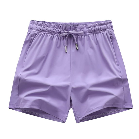 Womens Shorts Stretchy Casual Summer Pants Ice Silk Loose Fit Workout Elastic Waist Drawstring Pure Color Basic Beach Vacation Trendy 2025 M-5XL