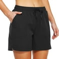 thumbnail image 1 of Womens Shorts Stretchy Comfy High Waist Belt Fashion Solid Color Trendy Casual Shorts M-3XL, 1 of 3