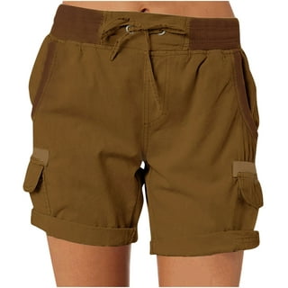 Mens Outdoor Cargo Shorts Waterproof Casual Shorts with Belt