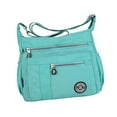 thumbnail image 1 of Womens Shoulder Bag Fashion Crossbody Purse Ladies Handbag Lightweight Big Capacity Waterproof Nylon Tote Bag for Gift for Mother Vacation Green, 1 of 8