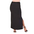 thumbnail image 1 of Womens Side Slit Maxi Skirt, 1 of 11