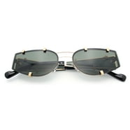 Funky Spider Web Octagon Rimless Gothic Halloween Party Sunglasses Gold ...
