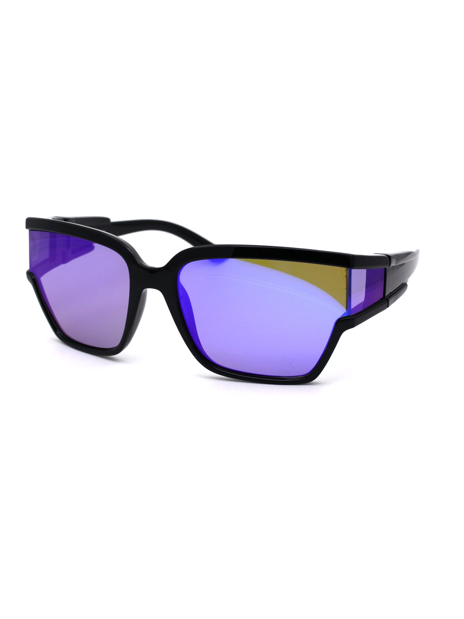 Womens Side Visor Shield Mirror Lens Plastic Funky  display picture 3