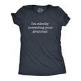 thumbnail image 1 of Womens Silently Correcting Your Grammar Funny T Shirt Nerdy Sarcastic Novelty Tee Womens Graphic Tees, 1 of 8