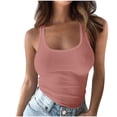 thumbnail image 1 of Womens Silk Satin Tank Tops Summer Tank Shirt Round Neck Sleeveless Blouse Camisole, 1 of 6