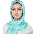 thumbnail image 1 of Womens Silk Scarfs Shawl Wrap Women Hat Ruffle Cancer Chemo Turban Wrap Cap Scarf Shawl, 1 of 2