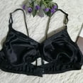 thumbnail image 1 of Womens Silk Thin Bra Solid Non-wire Brassiere Soft Cup Bras 36C 38C 40C 44C 42C, 1 of 11