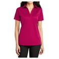 thumbnail image 1 of Womens Silk Touch Polyester Performance Polo Pink Raspberry 2X-Large, 1 of 6