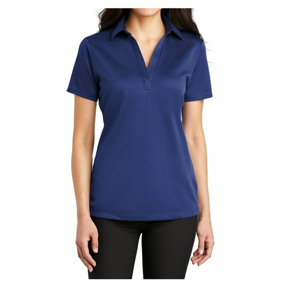 Womens Silk Touch Polyester Performance Polo Royal X-Small
