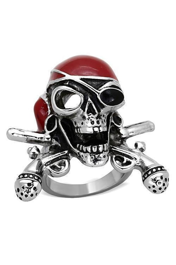 Womens Silver Ring High polished (no plating) Stainless Steel Ring with No Stone TK1375