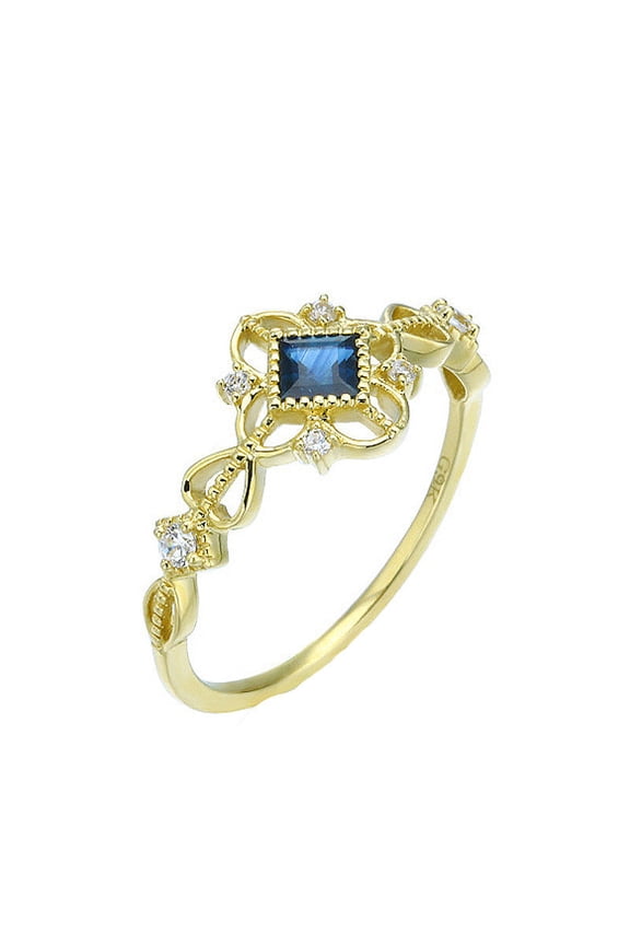 Womens Silver Ring Retro Court Design Simple Band Jewelry Gift For Her Korean Style Gold Silver White Ring 7 To 17