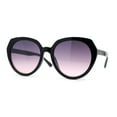 thumbnail image 1 of Womens Simple 90s Classy Large Round Plastic Rim Fashion Sunglasses Black Purple Pink, 1 of 4