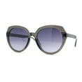 thumbnail image 1 of Womens Simple 90s Classy Large Round Plastic Rim Fashion Sunglasses Slate Smoke, 1 of 4