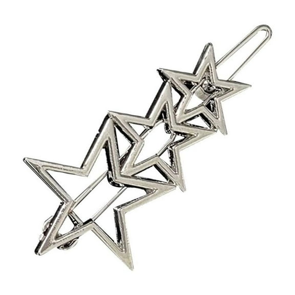 Womens Simple Hollow Star Shaped Hair Clips Barrettes Hair I0R7 Clamps