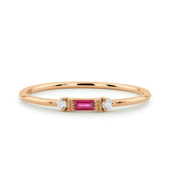 Womens Simple Micro Inlaid Zircon Ring