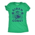 thumbnail image 1 of Womens Siren Coast T Shirt Funny Tropical Mermaid Beach Lovers Tee for Ladies Womens Graphic Tees, 1 of 9
