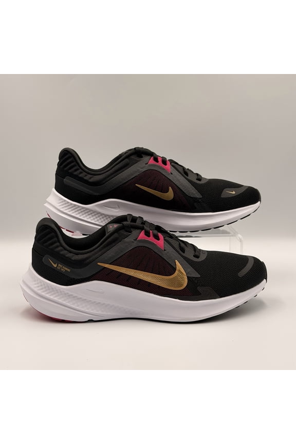 Womens Size 6 Nike Quest 5 Black / Dark Smoke Grey / Fireberry DD9291-009