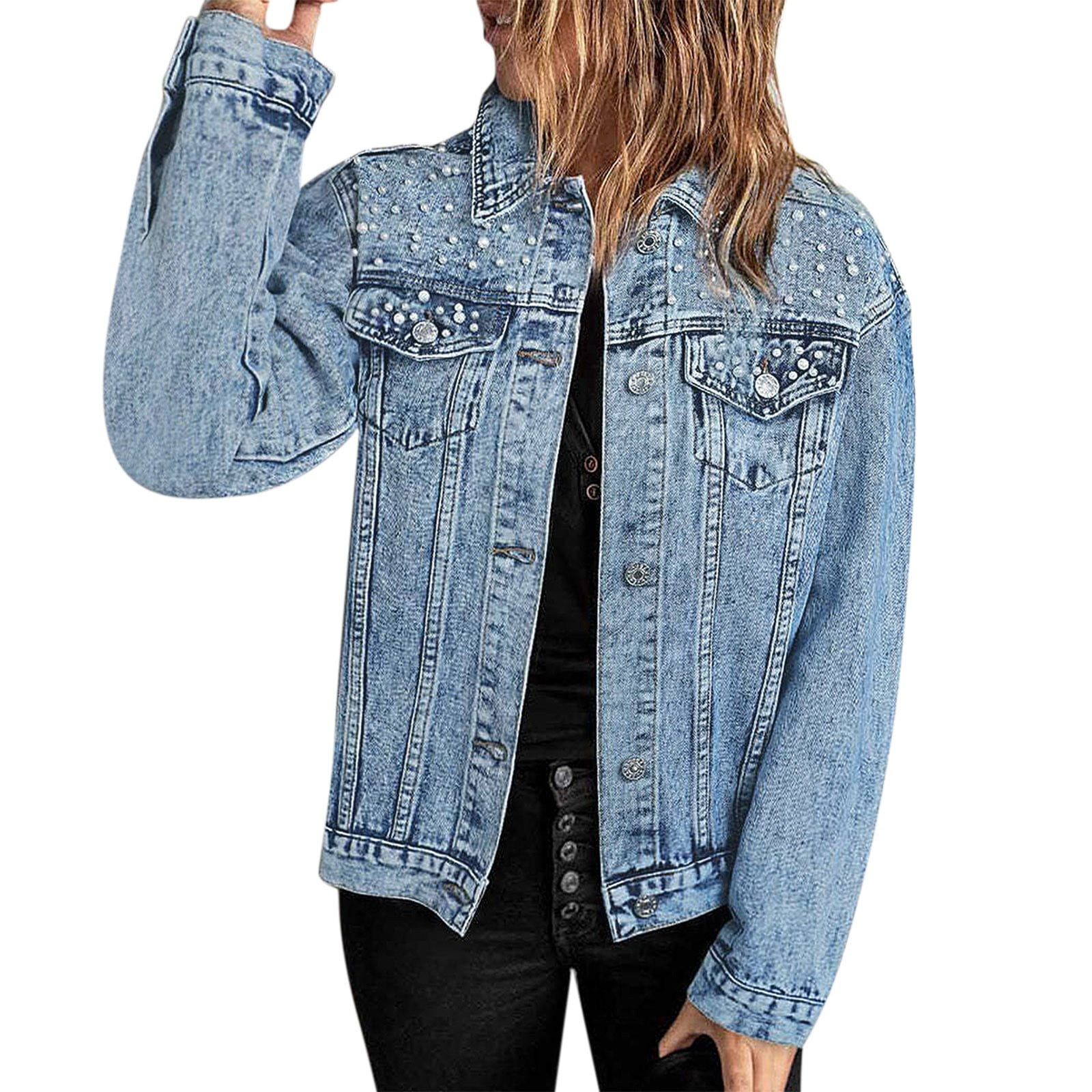 Denim ski jacket hot sale