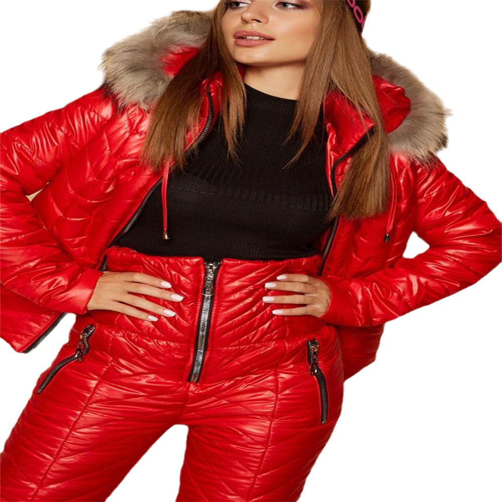 Womens Ski Jackets and Pants Set Winter Waterproof Sport Snowsuit Warm