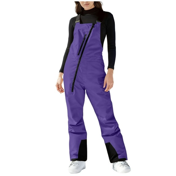 Womens Ski Snow Bibs Pants Cold Weather Waterproof Insulated Overalls Snowboarding Jumpsuits Winter Sports Pant Bib Overalls