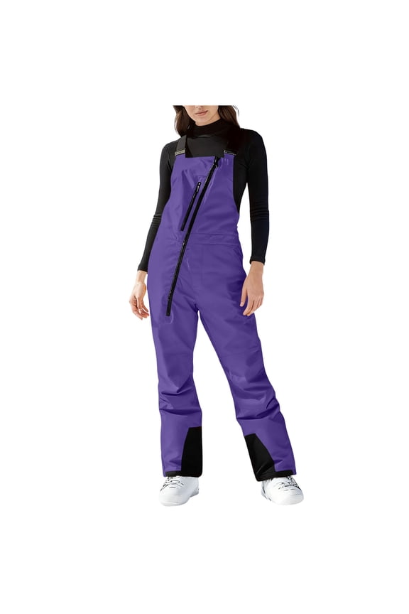 Womens Ski Snow Bibs Pants Cold Weather Waterproof Insulated Overalls Snowboarding Jumpsuits Winter Sports Pant Bib Overalls