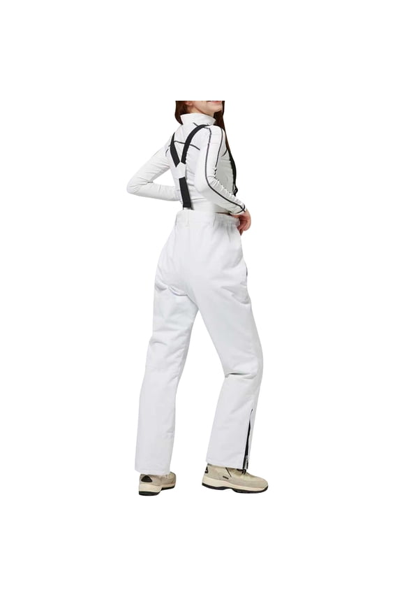 Womens Ski Snow Bibs Pants Insulated Water Resistant Overalls Outdoor Sports Snowboarding Winter Waterproof Snowsuit