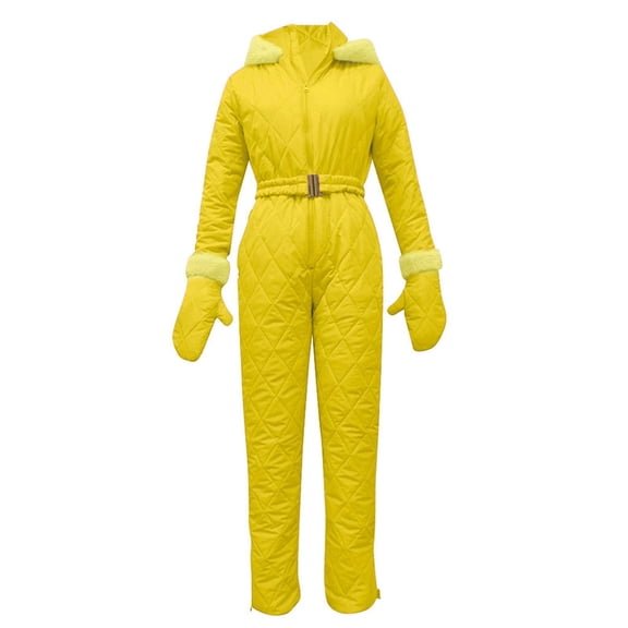 Womens Ski Suit One Piece Snowboard Snowsuit Slim Insulated Jumpsuit Waterproof Windproof Outdoor Sports Snow Suits