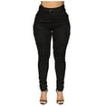 thumbnail image 1 of Womens Skinny Jeans High Waisted Cargo Pants Stretchy Slim Fit Comfy Classic Summer Casual Denim Pants with Pockets, 1 of 3
