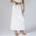 thumbnail image 1 of Womens Skirts Autumn Winter Solid Color High Waist Loose Maxi Skirt Activewear, 1 of 9