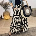 thumbnail image 1 of Womens Skirts Elegant High Waist Tie Front Pleated Maxi Streetwear, 1 of 3