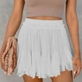 thumbnail image 1 of Womens Skirts Perfect Fabric Breathable Comfortable Lace Summer Skort Solid Color Pleated Designer Fashion Skirts for Women, 1 of 8