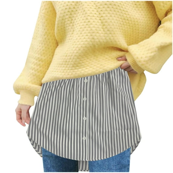 Womens Skirts Fashion Versatile Shirt Sweater Overlay Bottom Half And Stripes Mini Skirts for Women