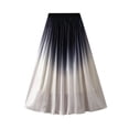 thumbnail image 1 of Womens Skirts, Women's Fashion High Waist Pleated Solid Color Short Skirt Loose Skirt Clearance under 10 $, 1 of 4