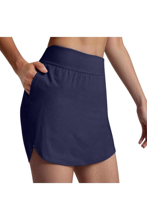 Womens Skort Tennis Skirt 2025 Summer Mini Golf Skirts High Waisted Athletic Skorts Anti-Flash Side Split Golf Shorts with Zipper Pockets Athletic Skorts Sports Running Pickleball