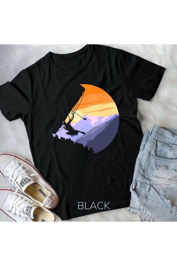 Womens Skydiver Silhouette Skydiving Skydive Sky Diving Skydiverunisex T-Shirt