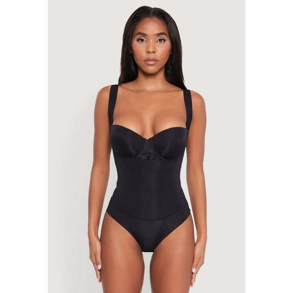 Womens Sleek Sleeveless Bodysuit with Sweetheart Neckline