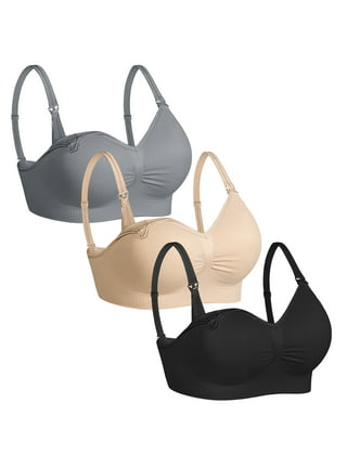 Leesechin Lingerie for Women Clearance 3PC Sexy Lace Wireless Bra