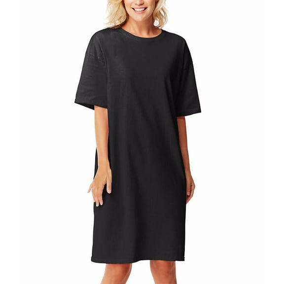 Womens Sleepshirt Short Sleeve Ruffle Seams Nightgown Soft Sleeping Shirts Loungewear Nightshirts