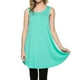thumbnail image 1 of Womens Sleeveless A-line Tank Tunic Top, 1 of 5