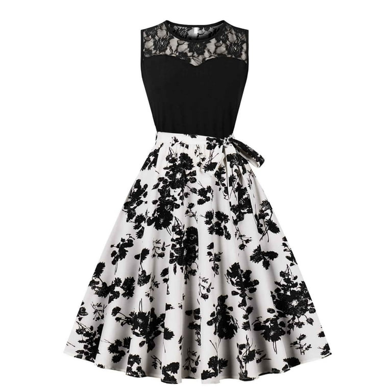 Black and white rockabilly dress clearance