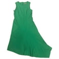 thumbnail image 1 of Womens Sleeveless Green Assymetrical Sun Dress Size 14, 1 of 2