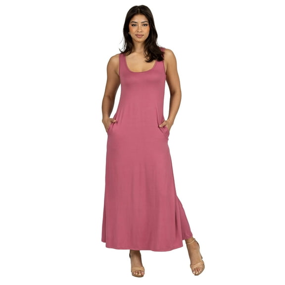 Womens Sleeveless Maxi Dress