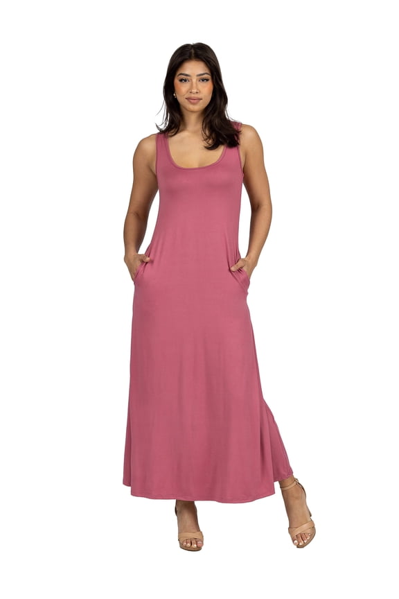 Womens Sleeveless Maxi Dress